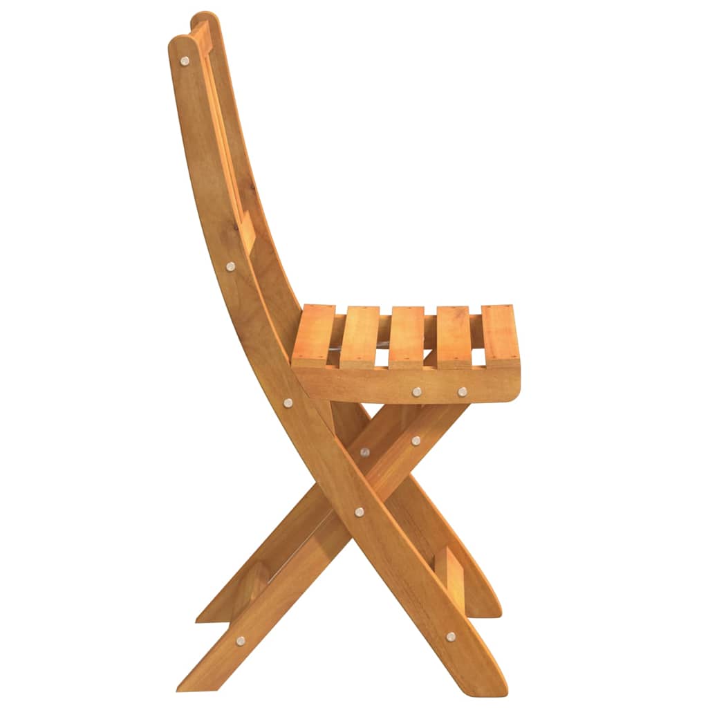 Καρέκλα Κήπου 2 pcs Φυσικό Λάδι 40 x 42 x 85 εκ - Pakobazaar