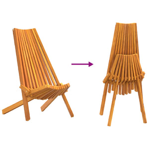 Καρέκλα 2 pcs Καφέ 69 x 56 x 84 εκ. Στερεό Ξύλο Ακακίας - Pakobazaar