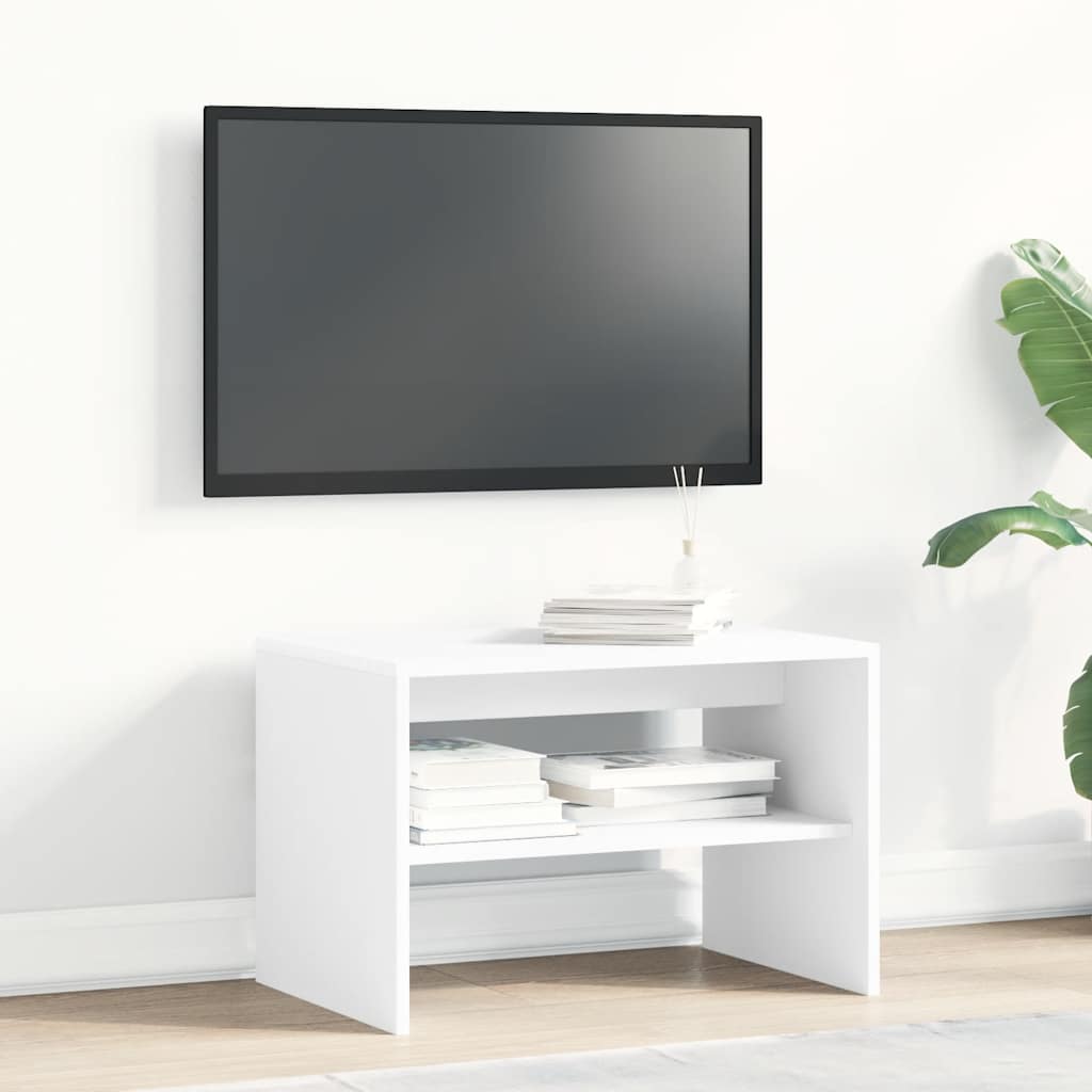 ντουλάπι τηλεόρασης  Λευκό 60x40x40 cm Κατασκευασμένο ξύλο - Pakobazaar
