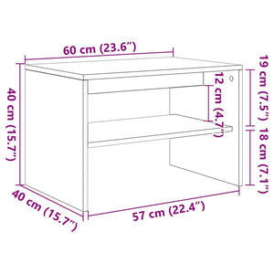 ντουλάπι τηλεόρασης  Παλιό ξύλο 60x40x40 cm Κατασκευασμένο ξύλο - Pakobazaar
