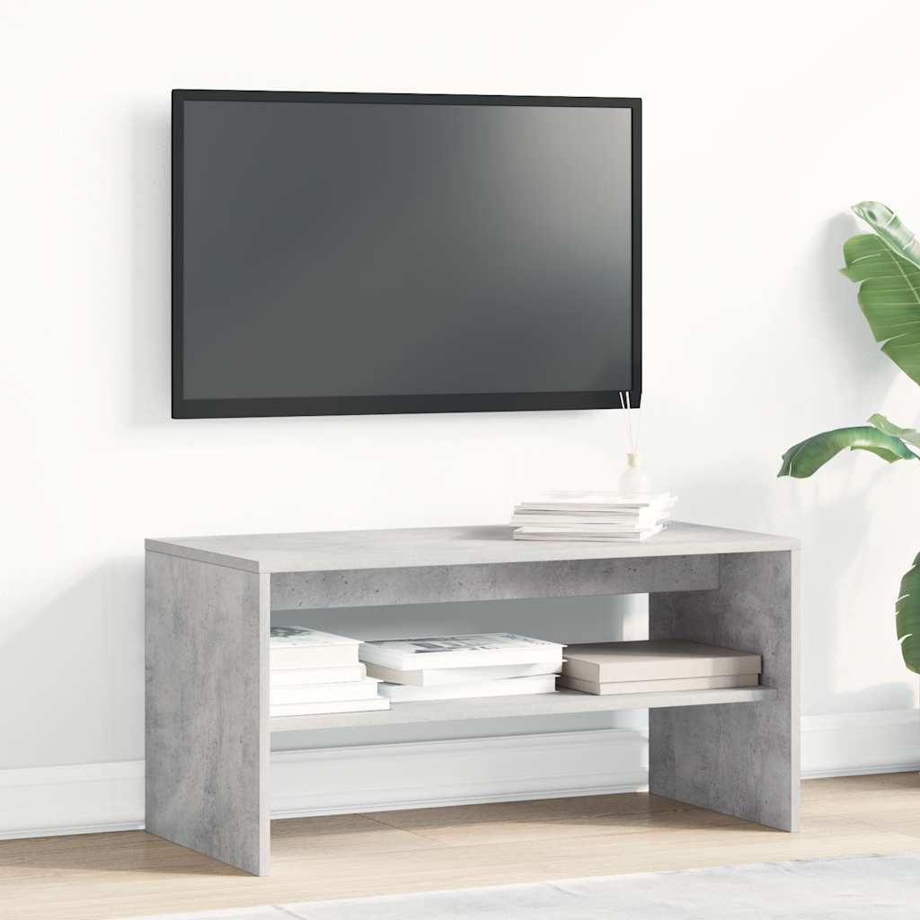 Έπιπλο Τηλεόρασης Γκρι Σκυροδέματος 80x40x40 εκ. Μοριοσανίδα
