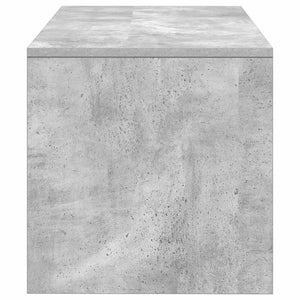 Έπιπλο Τηλεόρασης Γκρι Σκυροδέματος 80x40x40 εκ. Μοριοσανίδα