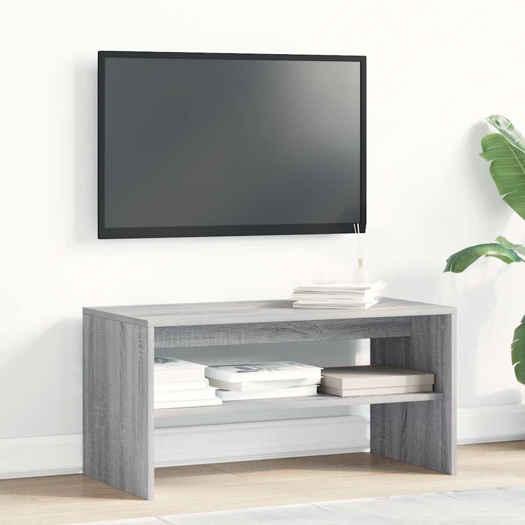 Έπιπλο Τηλεόρασης Sonoma Γκρι 80x40x40 εκ. Επεξεργασμένο Ξύλο