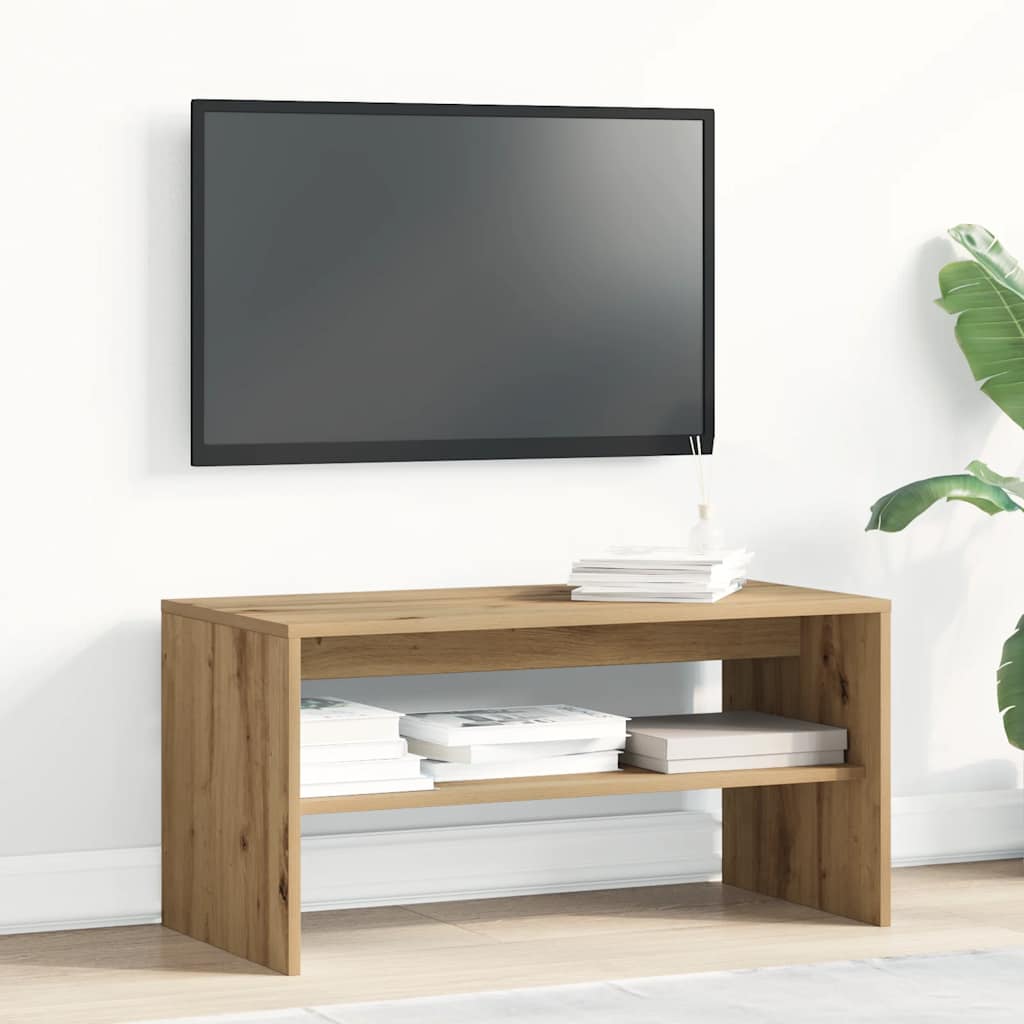 Έπιπλο Τηλεόρασης Αρτισιανή Δρυς 80x40x40 εκ Επεξ. Ξύλο - Pakobazaar