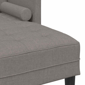 Σετ Καναπέ με μαξιλάρι 2 pcs Taupe Πολυεστέρας - Pakobazaar