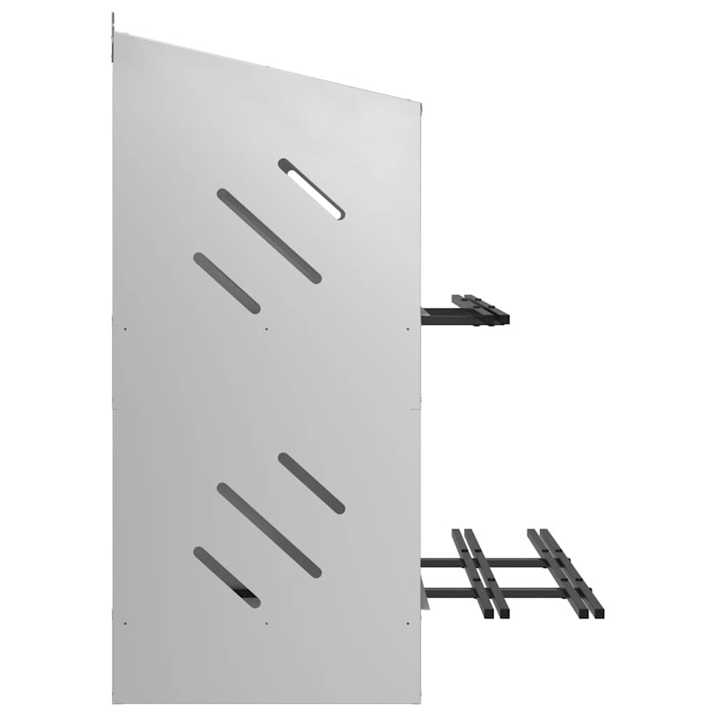 Κουτί φωλιάς κοτόπουλου με 6 θήκες γαλβανισμένο ασήμι μέταλλο