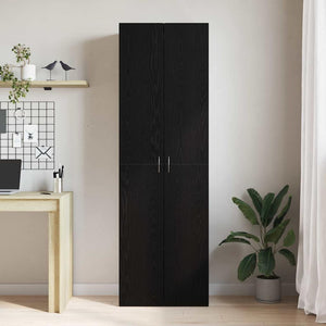 Γραφείο Ντουλάπι Μαύρη Οξυά 60 x 32 x 190 cm Επεξεργασμένο ξύλο - Pakobazaar