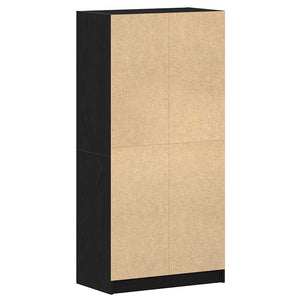 Highboard Μαύρη Οξυά 68 x 37 x142 εκ.