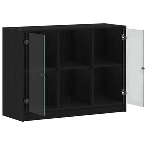 Πλαϊνό γραφείο Μαύρη Οξυά 100 x 37 x 75.5 εκ