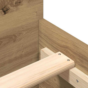 Σκελετός Κρεβατιού με κεφαλάρι Artisan Oak 203 x 203 x 50 εκ - Pakobazaar