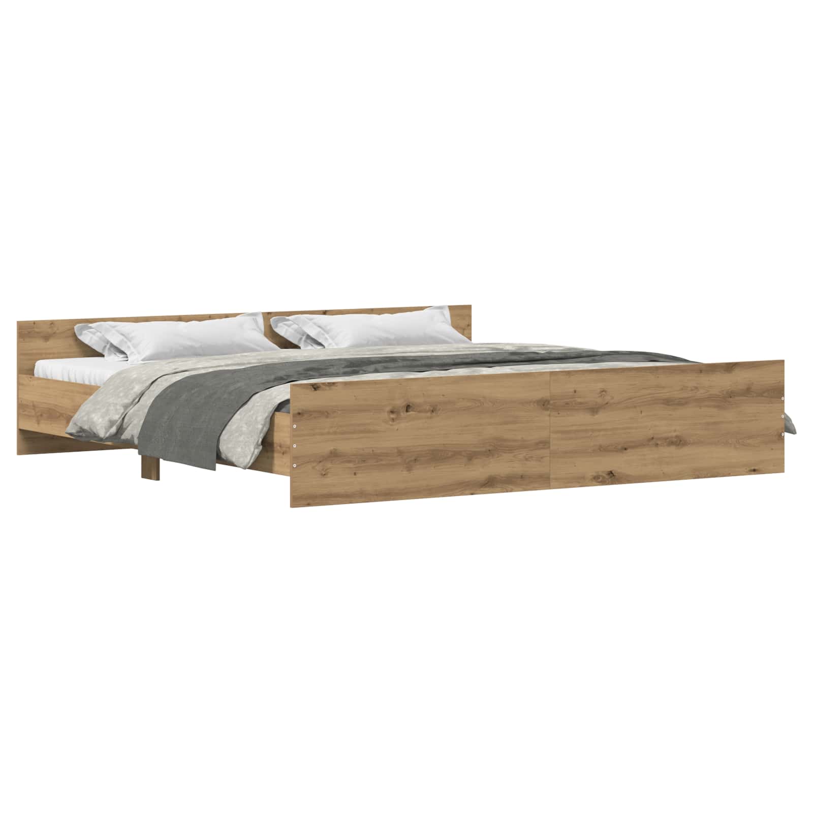 Σκελετός Κρεβατιού με κεφαλάρι Artisan Oak 203 x 203 x 50 εκ - Pakobazaar