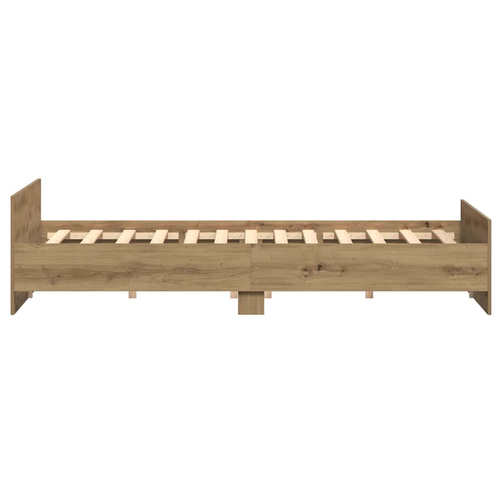 Σκελετός Κρεβατιού με κεφαλάρι Artisan Oak 203 x 203 x 50 εκ - Pakobazaar