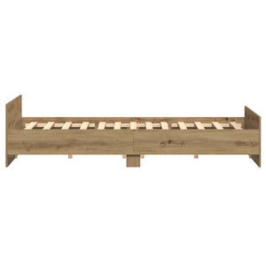 Σκελετός Κρεβατιού με κεφαλάρι Artisan Oak 203 x 203 x 50 εκ - Pakobazaar