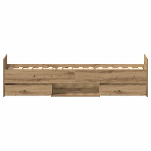 Σκελετός Κρεβατιού με συρτάρι Artisan Oak 193 x 78 x 50 εκ.