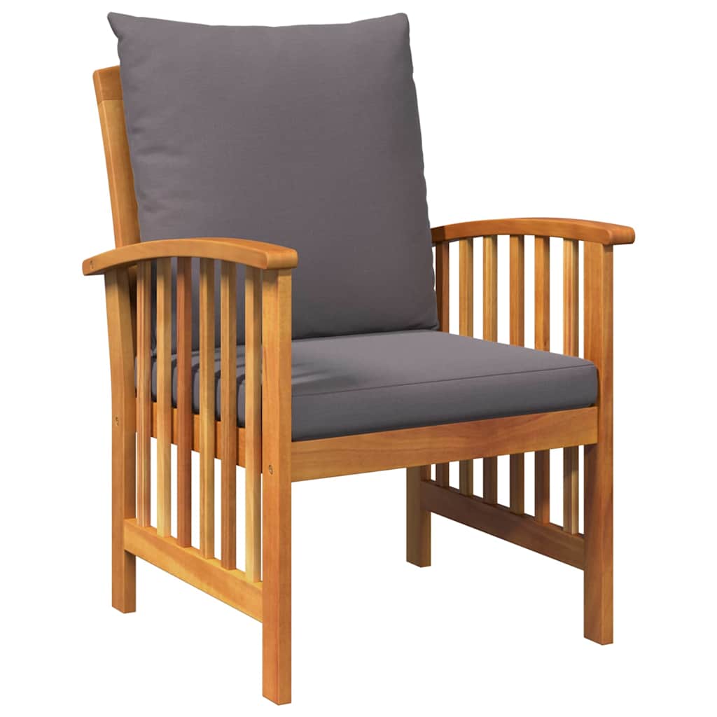 Σετ Καναπέ Κήπου 3 pcs Φυσικό Λάδι Στερεό Ξύλο Ακακίας