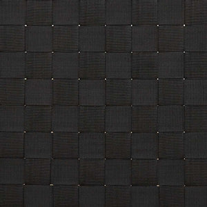 Ξαπλώστρα με Μαύρο Υφασμάτινο Ιμάντα 55 x 200 x 30 εκ. από Μπαμπού - Pakobazaar