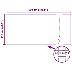 Σίτα εντόμων 112 x 500 cm Γυαλί-Ίνα Λευκό