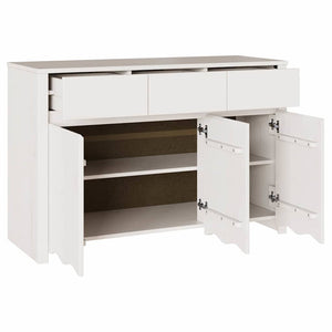 Πλαϊνό γραφείο με συρτάρι Drammen Λευκό 114 x 43 x 75,5 εκ