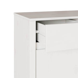 Πλαϊνό γραφείο με συρτάρι Drammen Λευκό 79 x 43 x 75.5 εκ.