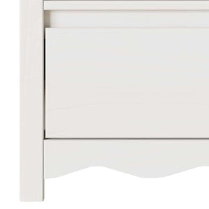 Ντουλάπι TV Drammen Λευκό 99 x 43 x 55 εκ. Μασίφ ξύλο πεύκου