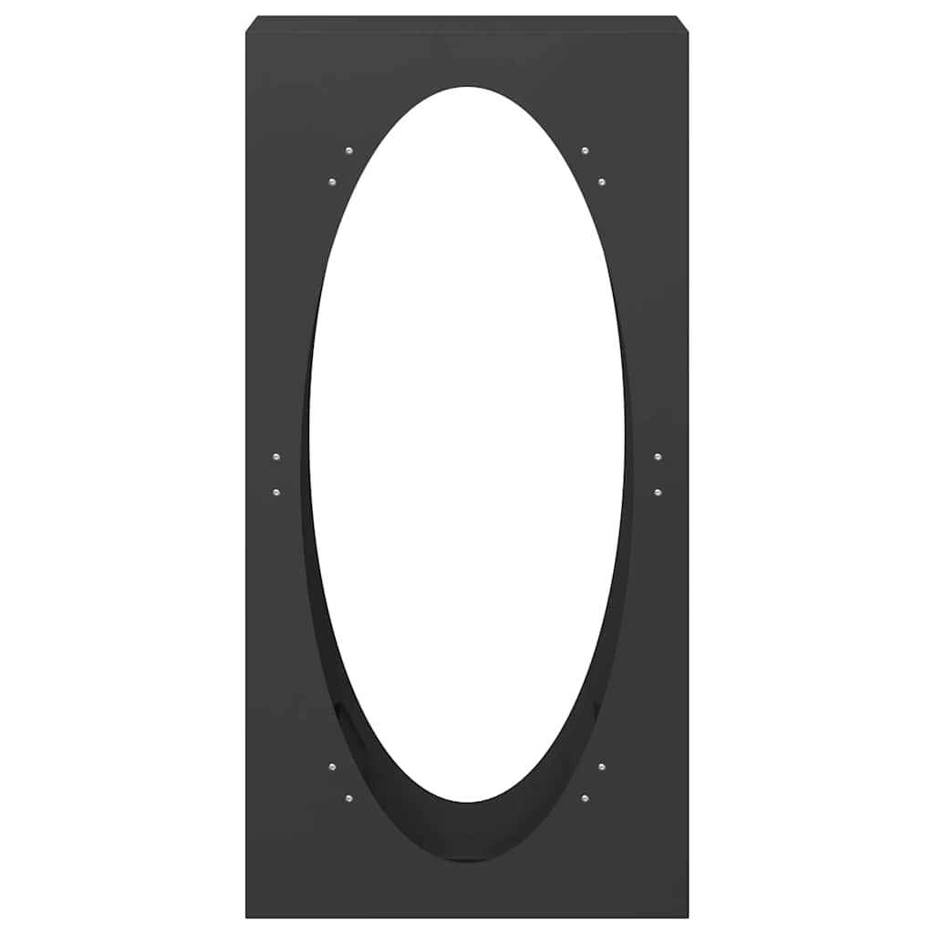 Ράφι Καυσόξυλων Μαύρο 50x23x100 εκ. Χάλυβας ψυχρής έλασης