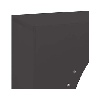 Ράφι Καυσόξυλων Μαύρο 50x23x100 εκ. Χάλυβας ψυχρής έλασης