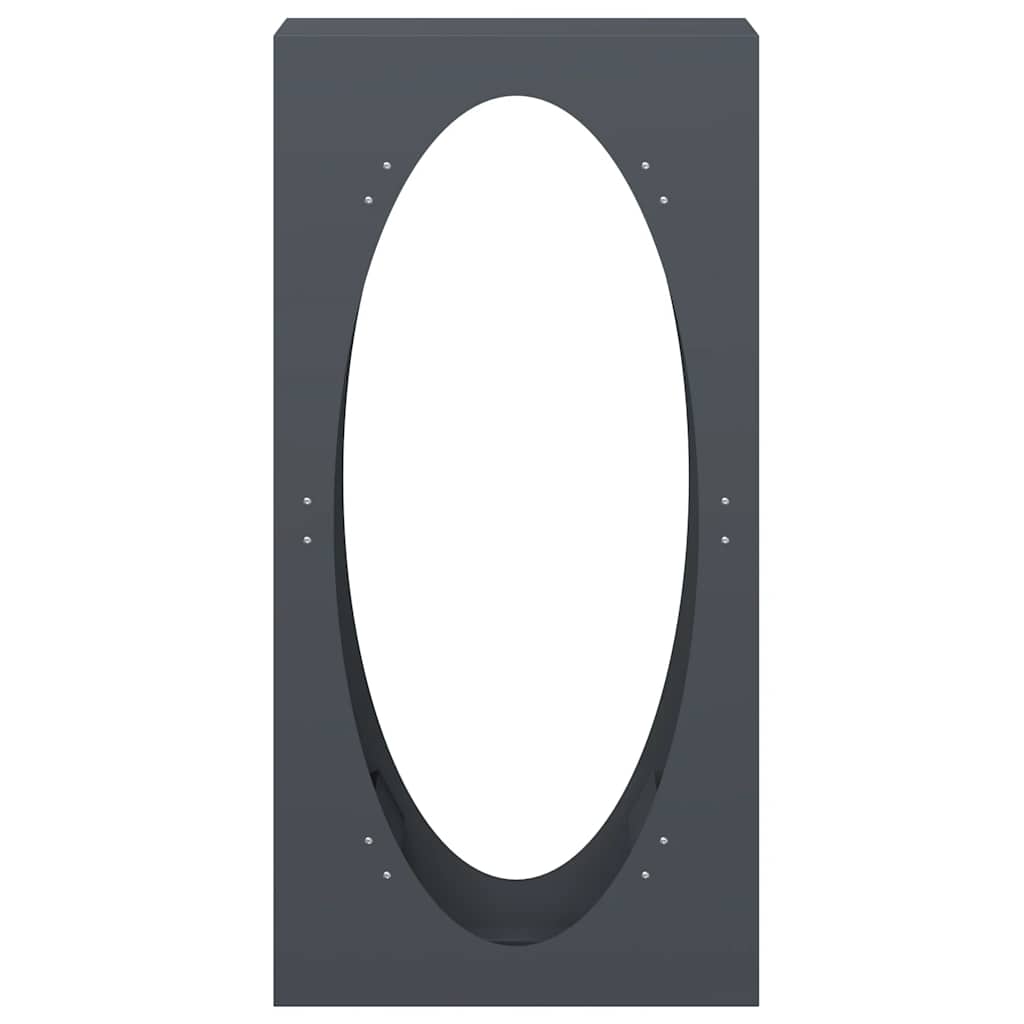 Ράφι Καυσόξυλων Ανθρακί 50x23x100 εκ. Χάλυβας ψυχρής έλασης