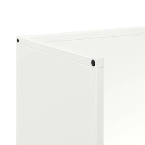 Ράφι Καυσόξυλων Λευκό 40x30x80 εκ. Χάλυβας ψυχρής έλασης