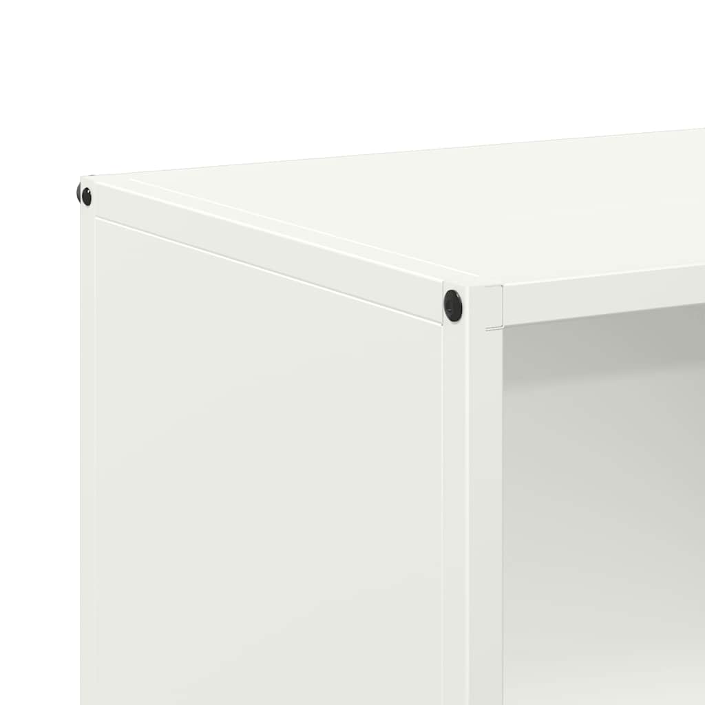 Ράφι Καυσόξυλων Λευκό 40x30x75 εκ. Χάλυβας ψυχρής έλασης - Pakobazaar