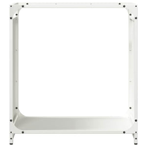 Ράφι Καυσόξυλων Μαύρο 60x28x65 εκ. Χάλυβας ψυχρής έλασης