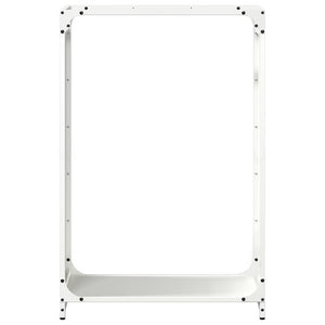 Ράφι για καυσόξυλα Λευκό 60x28x90 cm Ατσάλι ψυχρής έλασης