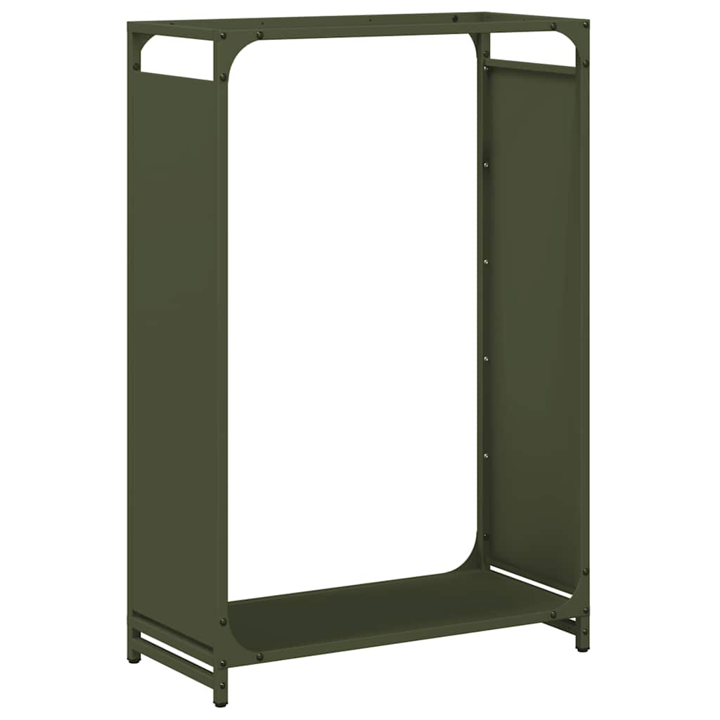 Ράφι για καυσόξυλα Ελαιοπράσινο 60x28x90cm Ατσάλι ψυχρής έλασης - Pakobazaar