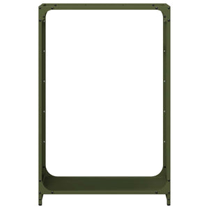 Ράφι για καυσόξυλα Ελαιοπράσινο 60x28x90cm Ατσάλι ψυχρής έλασης - Pakobazaar