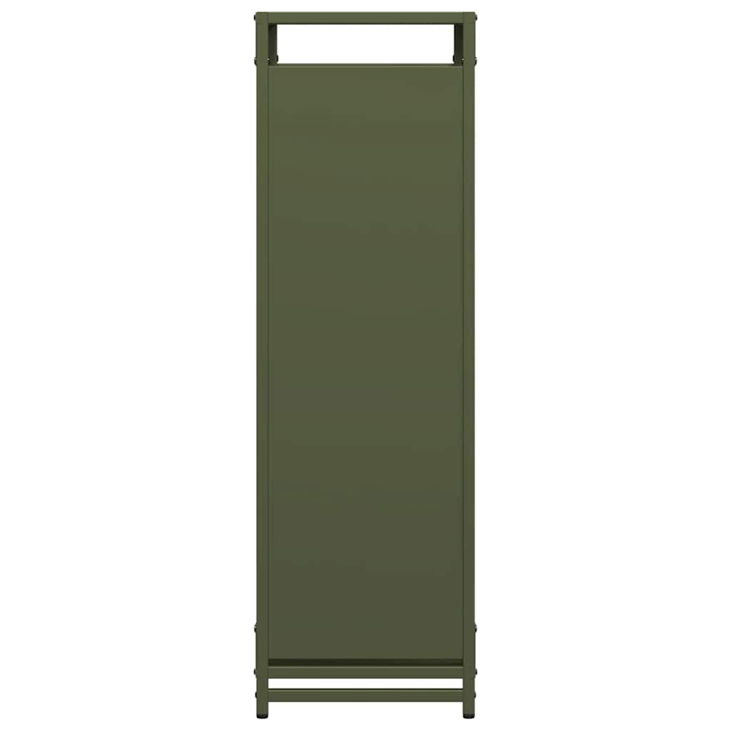 Ράφι για καυσόξυλα Ελαιοπράσινο 60x28x90cm Ατσάλι ψυχρής έλασης - Pakobazaar