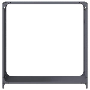 Ράφι για καυσόξυλα Ανθρακί 90x28x90 cm Ατσάλι ψυχρής έλασης