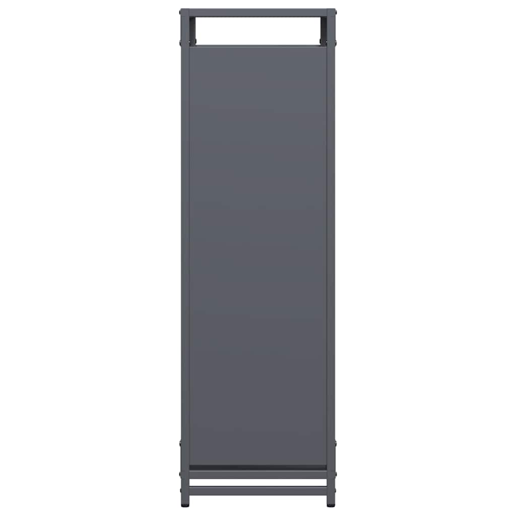 Ράφι για καυσόξυλα Ανθρακί 90x28x90 cm Ατσάλι ψυχρής έλασης