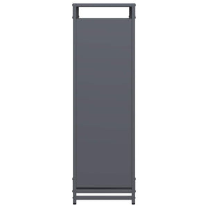 Ράφι για καυσόξυλα Ανθρακί 90x28x90 cm Ατσάλι ψυχρής έλασης