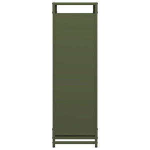 Ράφι για καυσόξυλα Ελαιοπράσινο 90x28x90cm Ατσάλι ψυχρής έλασης