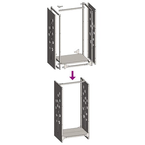 Ράφι για καυσόξυλα  40x30x80 cm Ατσάλι σκληρυθέν στον αέρα - Pakobazaar