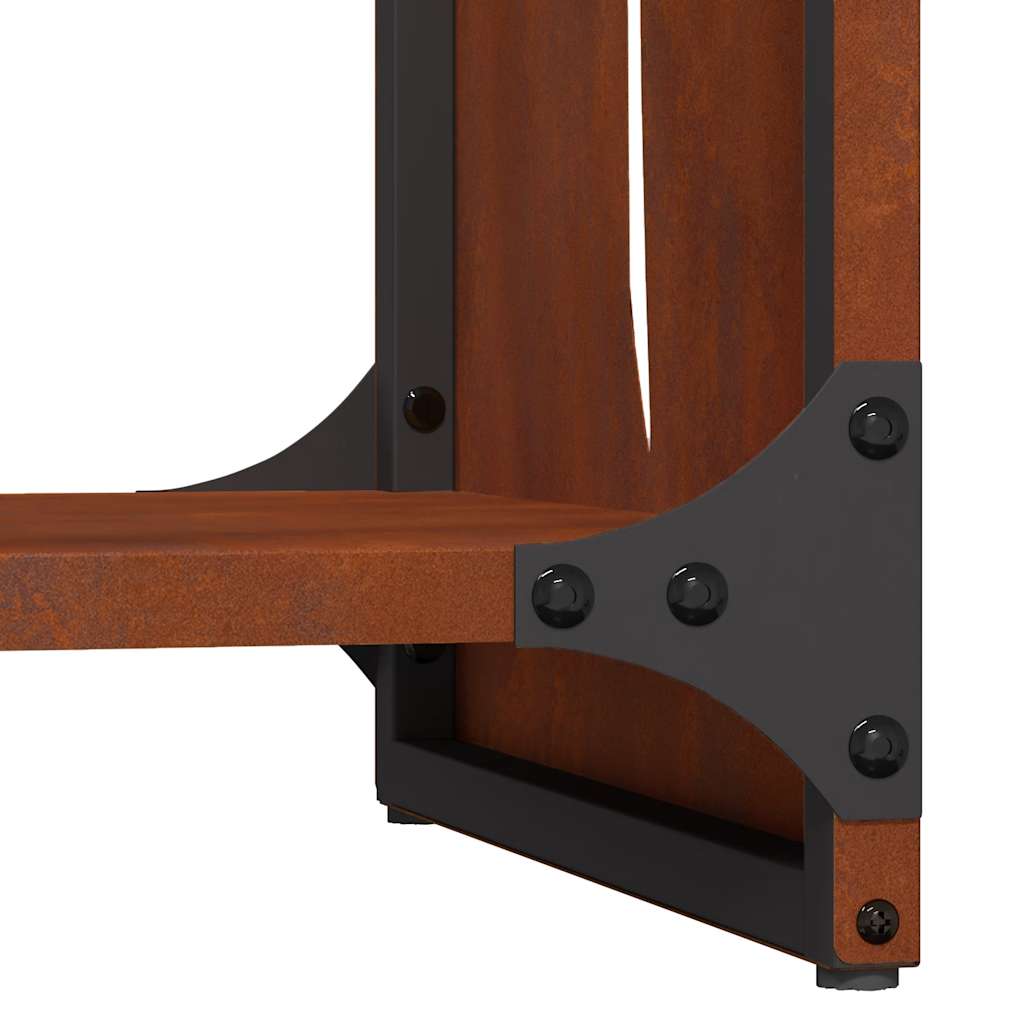 Ράφι για καυσόξυλα  40x30x80 cm Ατσάλι σκληρυθέν στον αέρα
