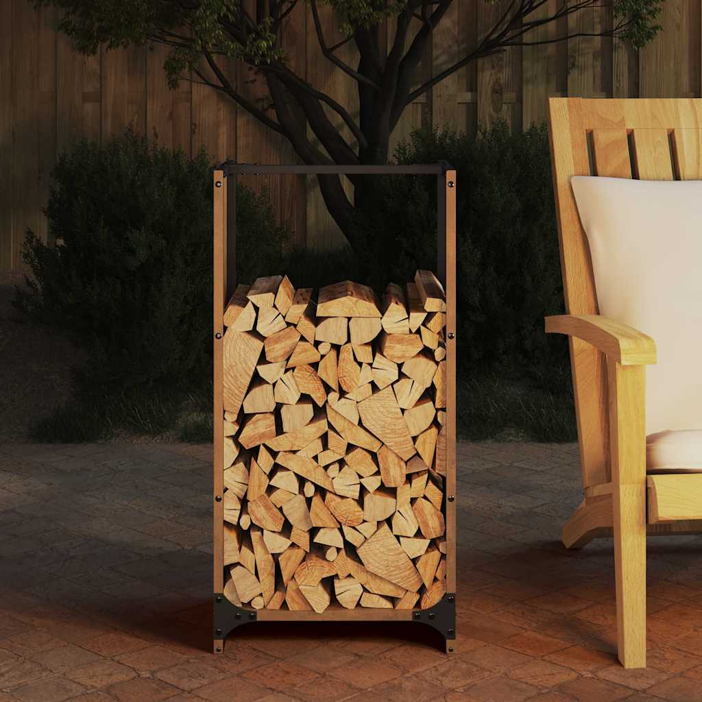 Ράφι για καυσόξυλα  40x30x80 cm Ατσάλι σκληρυθέν στον αέρα - Pakobazaar