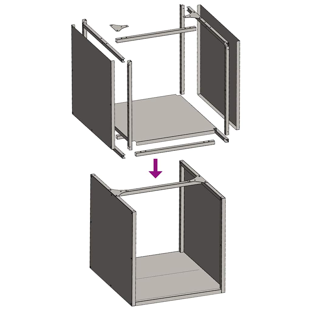Ράφι Καυσόξυλων 40x40x40 εκ. Χάλυβας ψυχρής έλασης