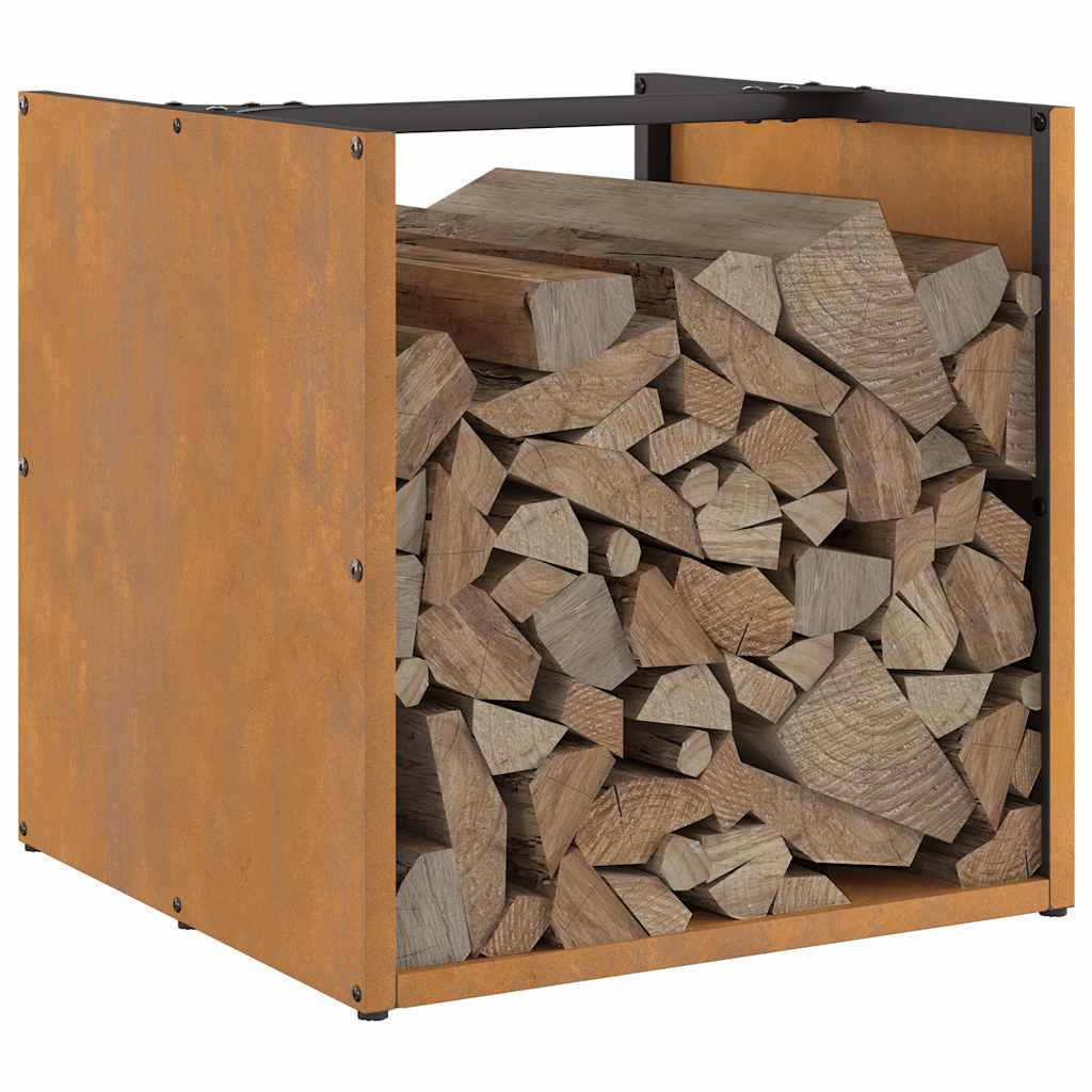 Ράφι για καυσόξυλα  40x40x40 cm Ατσάλι σκληρυθέν στον αέρα