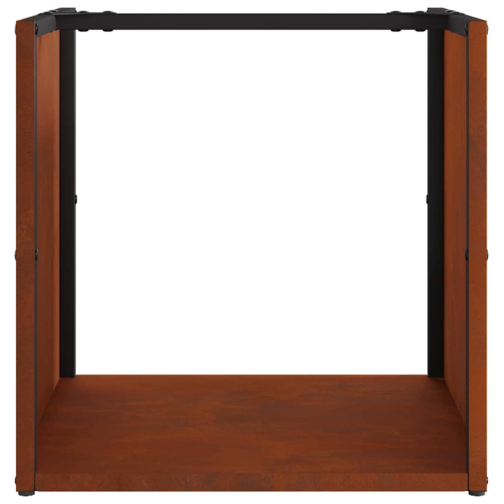 Ράφι για καυσόξυλα  40x40x40 cm Ατσάλι σκληρυθέν στον αέρα