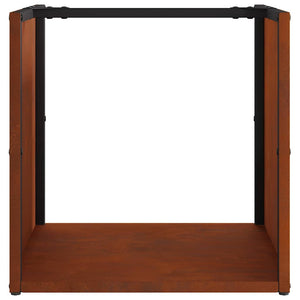 Ράφι για καυσόξυλα  40x40x40 cm Ατσάλι σκληρυθέν στον αέρα