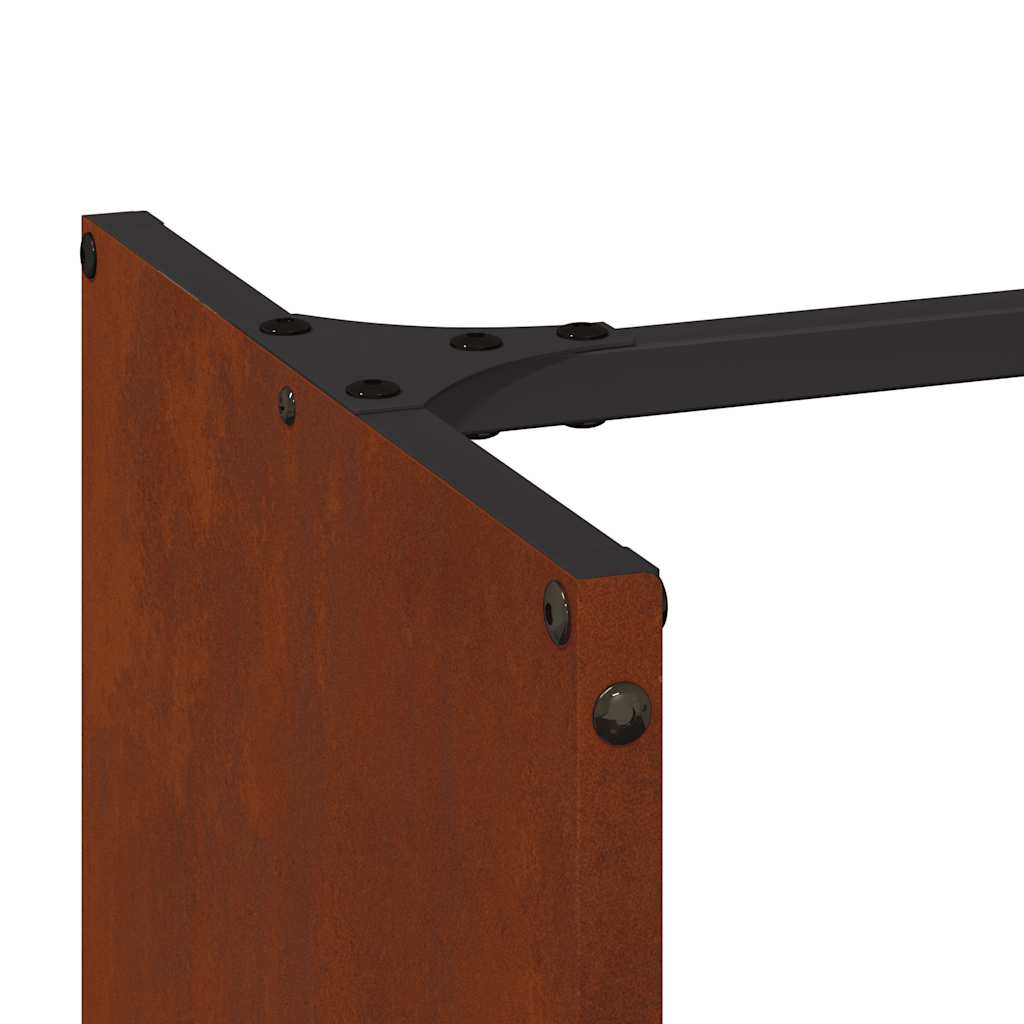 Ράφι για καυσόξυλα  40x40x40 cm Ατσάλι σκληρυθέν στον αέρα