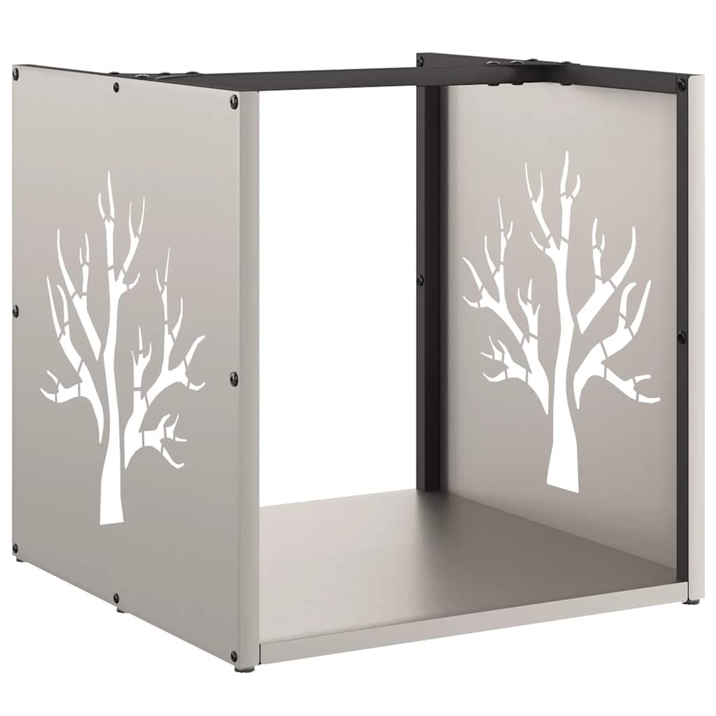 Ράφι για καυσόξυλα  40x40x40 cm Ατσάλι σκληρυθέν στον αέρα