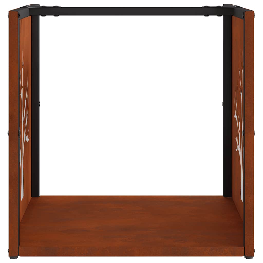 Ράφι για καυσόξυλα  40x40x40 cm Ατσάλι σκληρυθέν στον αέρα