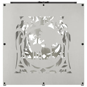 Ραφιέρα Καυσόξυλων 40x40x40 εκ. από Ανοξείδωτο ατσάλι - Pakobazaar