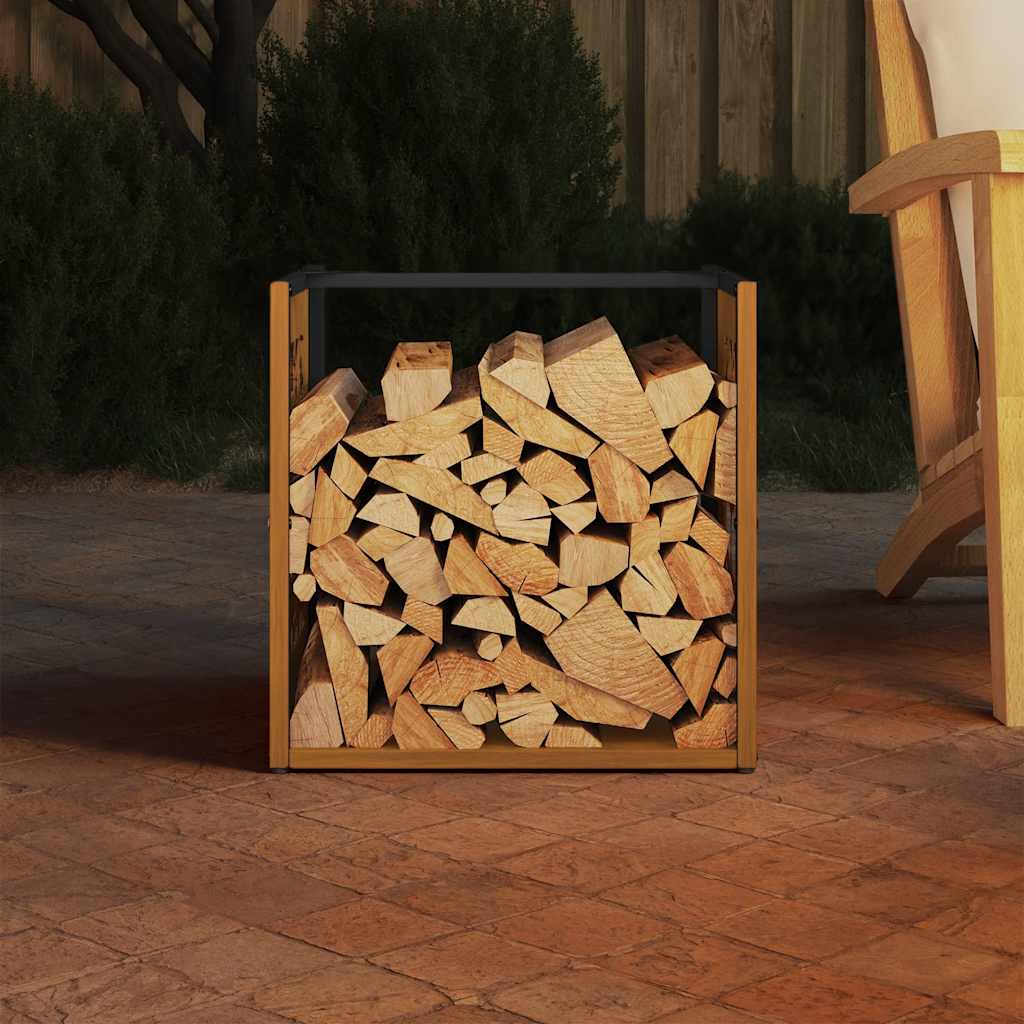 Ράφι για καυσόξυλα  40x40x40 cm Ατσάλι σκληρυθέν στον αέρα